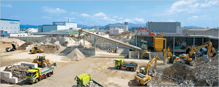 東浜リサイクルプラント（福岡市東区東浜）全景